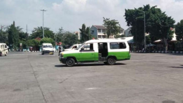 Situasi di Terminal Kalideres, Jakarta Barat.