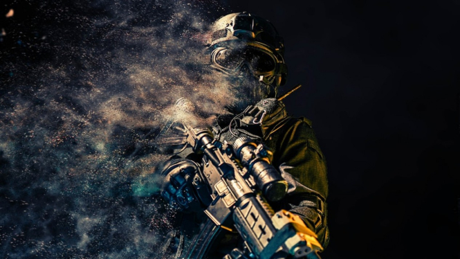 Ilustrasi Angkatan Luar Angkasa AS (US Space Force).