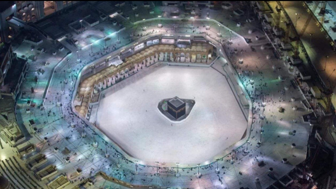 Kabah di Masjidil Haram.