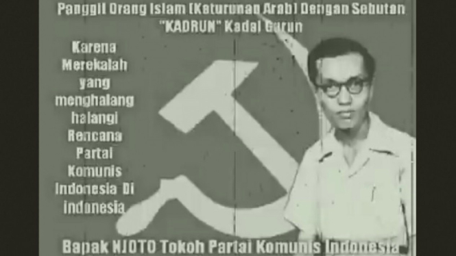 Panggilan Kadrun yang didengungkan tokoh Partai Komunis Indonesia (PKI), Njoto.