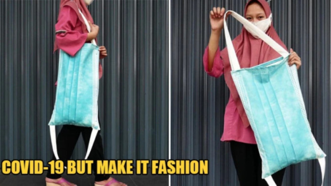 Gaya fashion masa pandemi, tas model masker