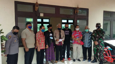 Polisi bertemu dengan tokoh masyarakat terkait ketapel saat sahur