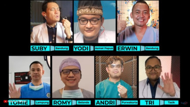 Aksi para tenaga medis Tanah Air melantunkan lagu Manusia Kuat milik Tulus