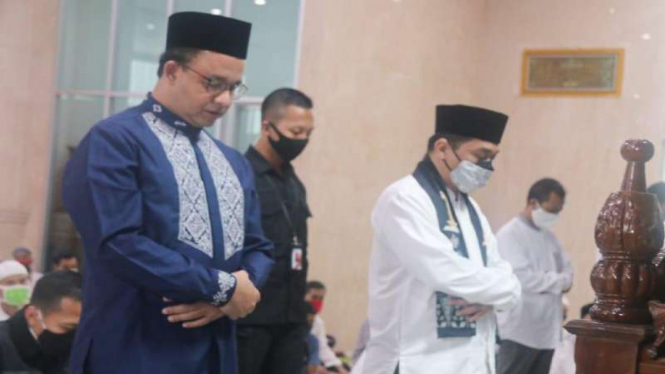 Gubernur Anies Baswedan dan Wakil Gubernur Riza Patria.