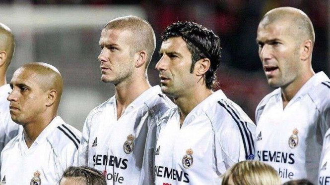 Roberto Carlos, David Beckham, Luis Figo, dan Zinedine Zidane