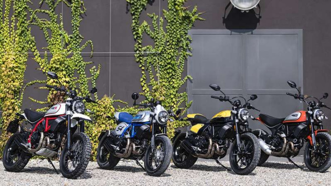 Jajaran produk sepeda motor Ducati Scrambler