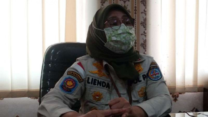 Kepala Satpol PP Kota Depok, Lienda Ratna Nurdiany.