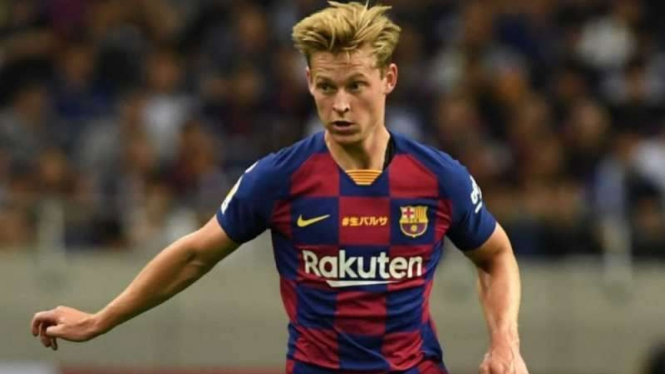 Gelandang Barcelona, Frenkie de Jong.