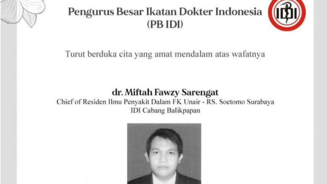 Ucapan duka atas meninggalnya dr Miftah Fawzy Sarengat di media sosial. 