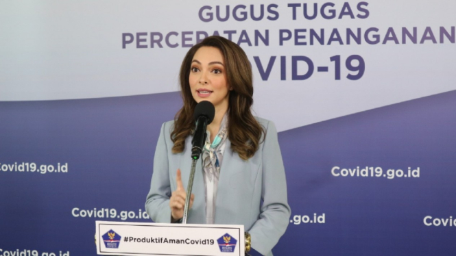 Tim Komunikasi Publik Gugus Tugas COVID-19, dokter Reisa Broto Asmoro