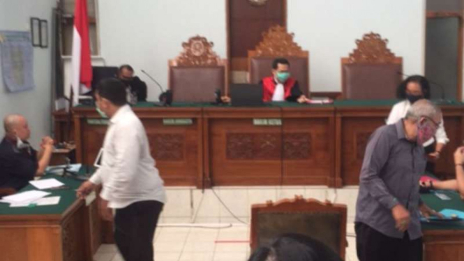 Sidang praperadilan Ruslan Buton, tersangka kasus ujaran kebencian.