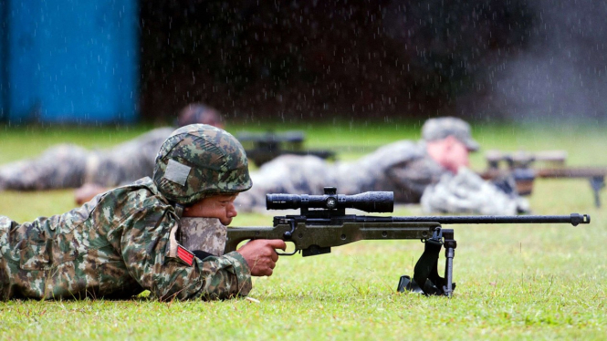 VIVA Militer: Prajurit Indonesia Saat Lomba Tembak di Australia