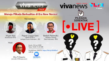 Vivanews Talk via Zoom, Menuju Pilkada Berkualitas di Era New Normal