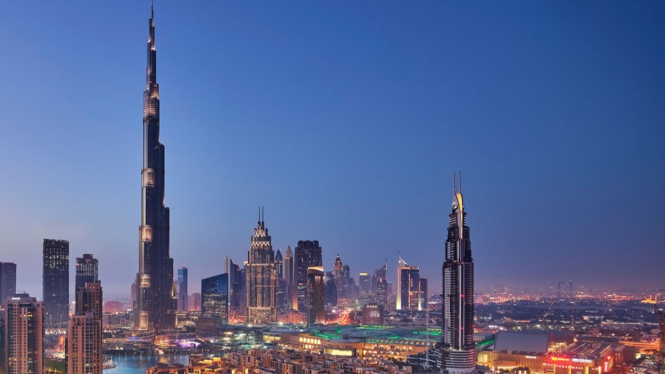 Gedung Tertinggi di Dunia Burj Khalifa. Image via: Burj Khalifa