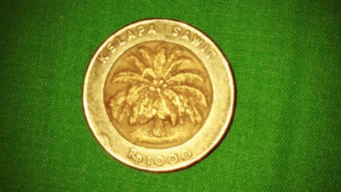 Uang koin Rp1000 jadul.
