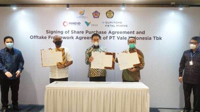 MIND ID resmi akuisisi 20 persen saham PT Vale Indonesia