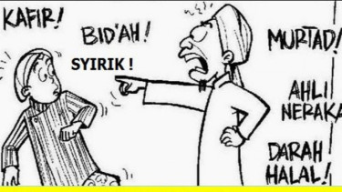 Komik wahabi salafi (Twitter/GusNajb)