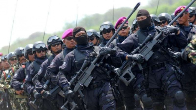 VIVA Militer : Pasukan Marinir TNI AL