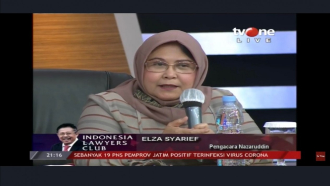 Kuasa Hukum Muhammad Nazaruddin, Elza Syarief. 