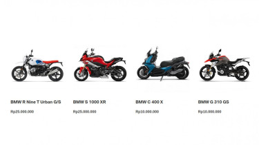 Web resmi BMW cantumkan label harga unik untuk motor