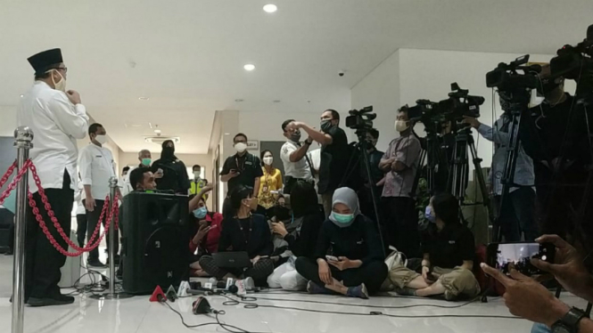 Dinas Pendidikan DKI jumpa pers soal PPDB