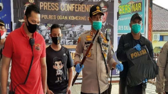 Polisi melakukan gelar perkara penyerangan kantor Polres OKI 