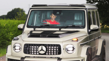 Striker MU, Marcus Rashford, dengan mobil sangarnya, Mercedes G-Wagon