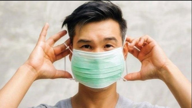 Ilustrasi penggunaan masker.