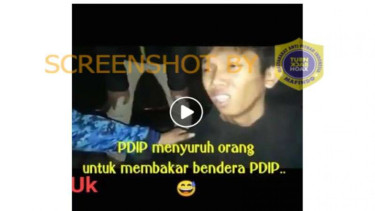 Hoax PDIP suruh orang bakar bendera PDIP