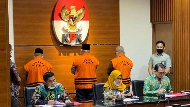 Konferensi Pers terkait Penahanan di KPK