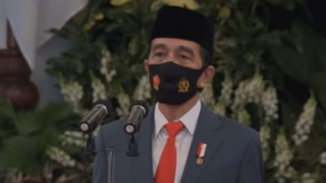 Presiden Jokowi pimpin HUT ke-74 Bhayangkara