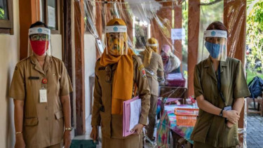 Protokol kesehatan diterapkan pada tahun ajaran baru sekolah