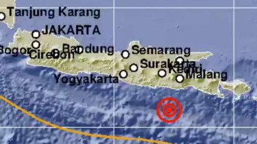 Gempa Bumi Magnitudo 5,3 guncang Blitar, Jawa Timur.