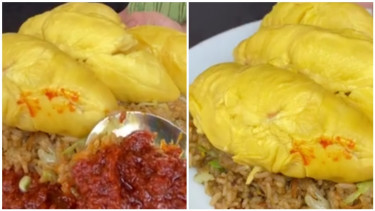 Nasi goreng durian sambal balacan