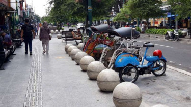Kawasan Malioboro, Yogyakarta, Senin, 6 Juli 2020.