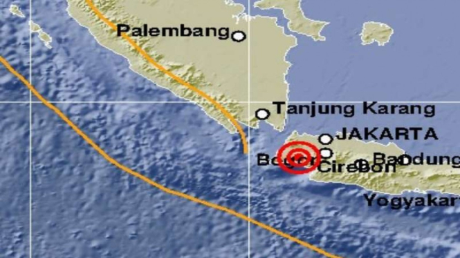 Gempa di Rangkasbitung Banten
