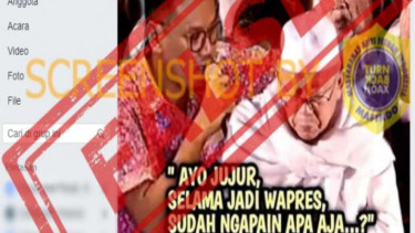 Hoax foto Uya Kuya hipnotis Wapres Ma'ruf Amin