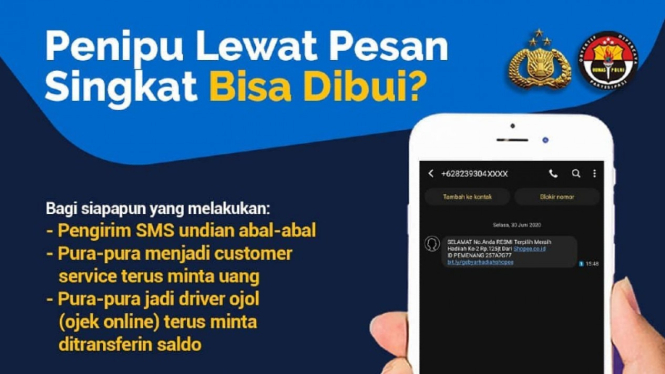 Penipuan via pesan singkat dan sambungan telepon diancam pidana penjara 20 tahun