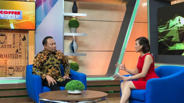 Direktur Utama Bank Bukopin Rivan Purwantono dalam program Coffee Break tvOne.