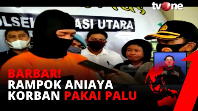 Aksi perampok sadis hajar korbannya pakai palu