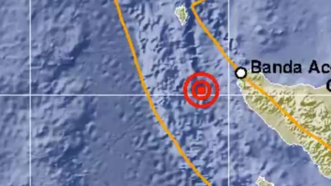 Gempa menguncang Banda Aceh.
