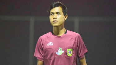 Wahyudin, wasit yang menjadi korban kekerasan pemain tarkam di Bekasi.