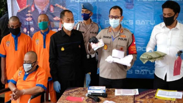 Polres Batu menangkap komplotan pelaku gendam.