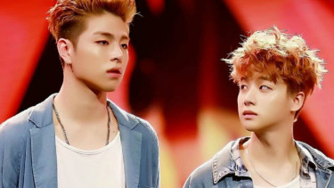 Junhoe and Jinhwan iKON.
