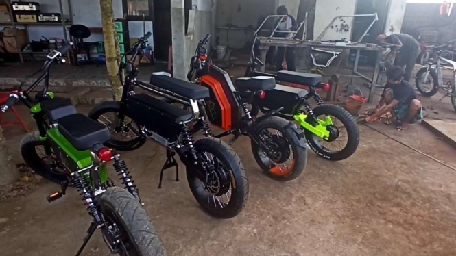 Tangkapan Layar Motor Listrik Buatan Anak Bangsa di Lombok NTB