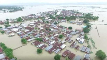 Lokasi banjir di Kabupaten Wajo Provinsi Sulawesi Selatan 