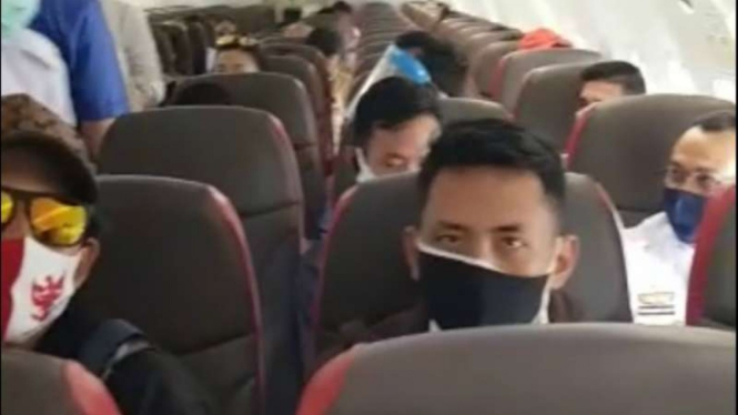 Batik Air yang tak terapkan physical distancing 