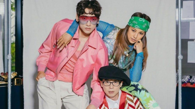 Trio SSAK3, Yoo Jae Suk, Lee Hyori dan Rain.