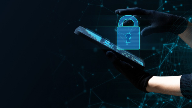 Hacker mengambil data pribadi korban.