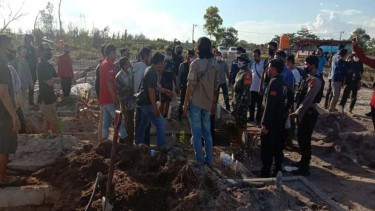 Lokasi pemakaman di Kalteng yang menjadi lokasi penganiayaan relawan